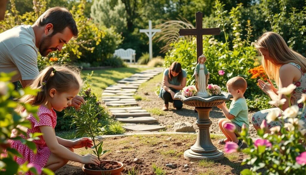Catholic family garden activities Catholic family garden activities