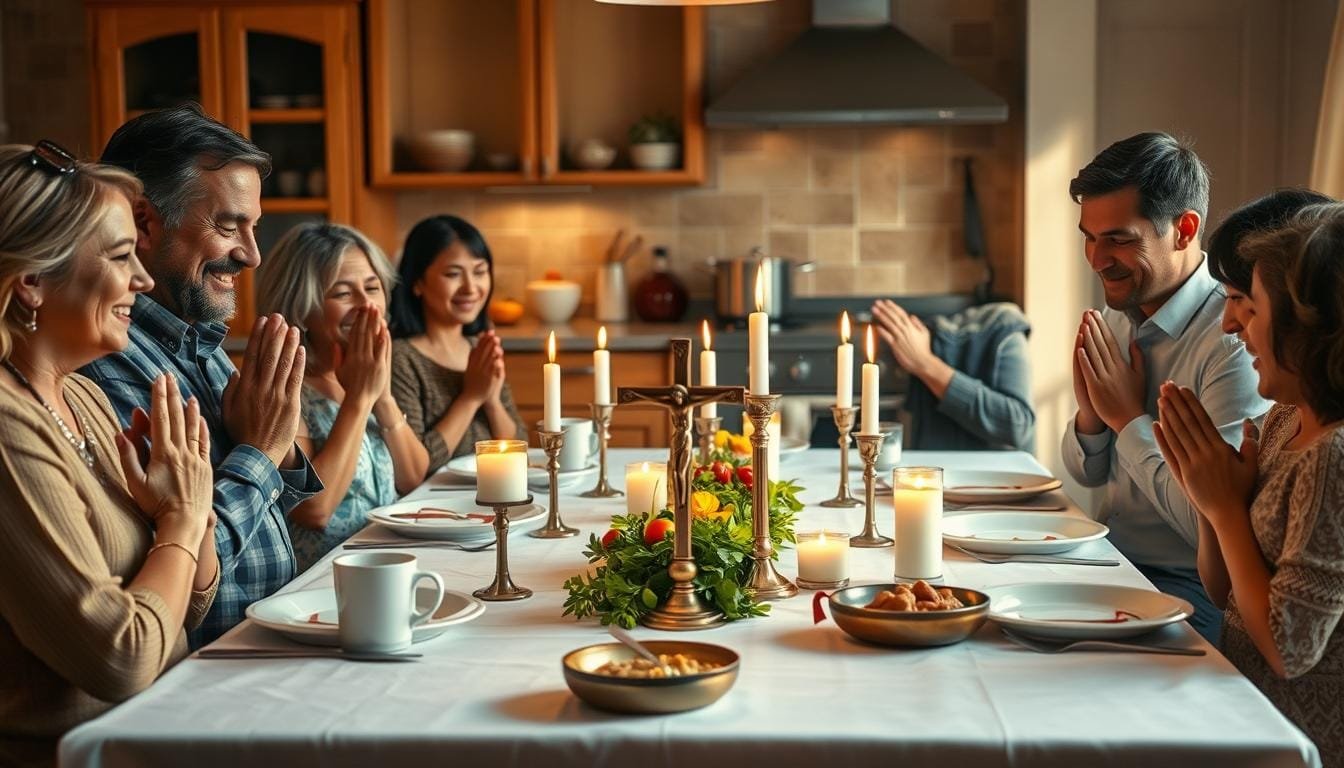 catholic family dinner prayers